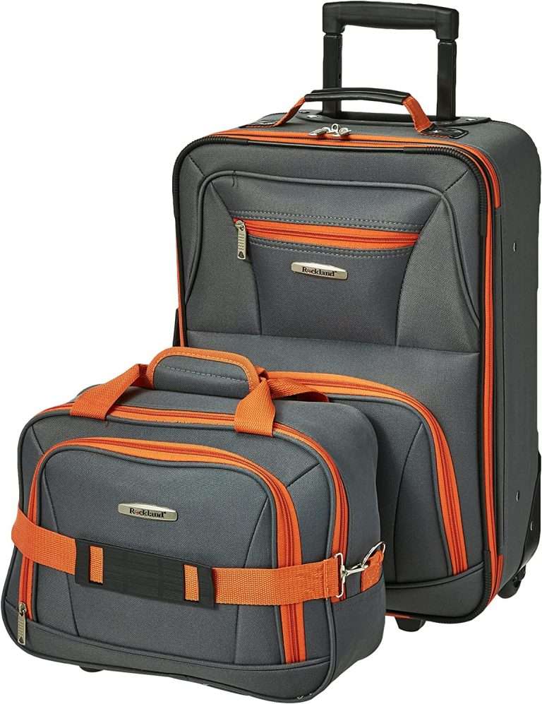 Rockland Fashion Expandable Softside Upright Luggage Set